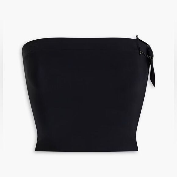 Christopher Esber NWT Strapless Buckle Bust Top Black 2 - Picture 1 of 9